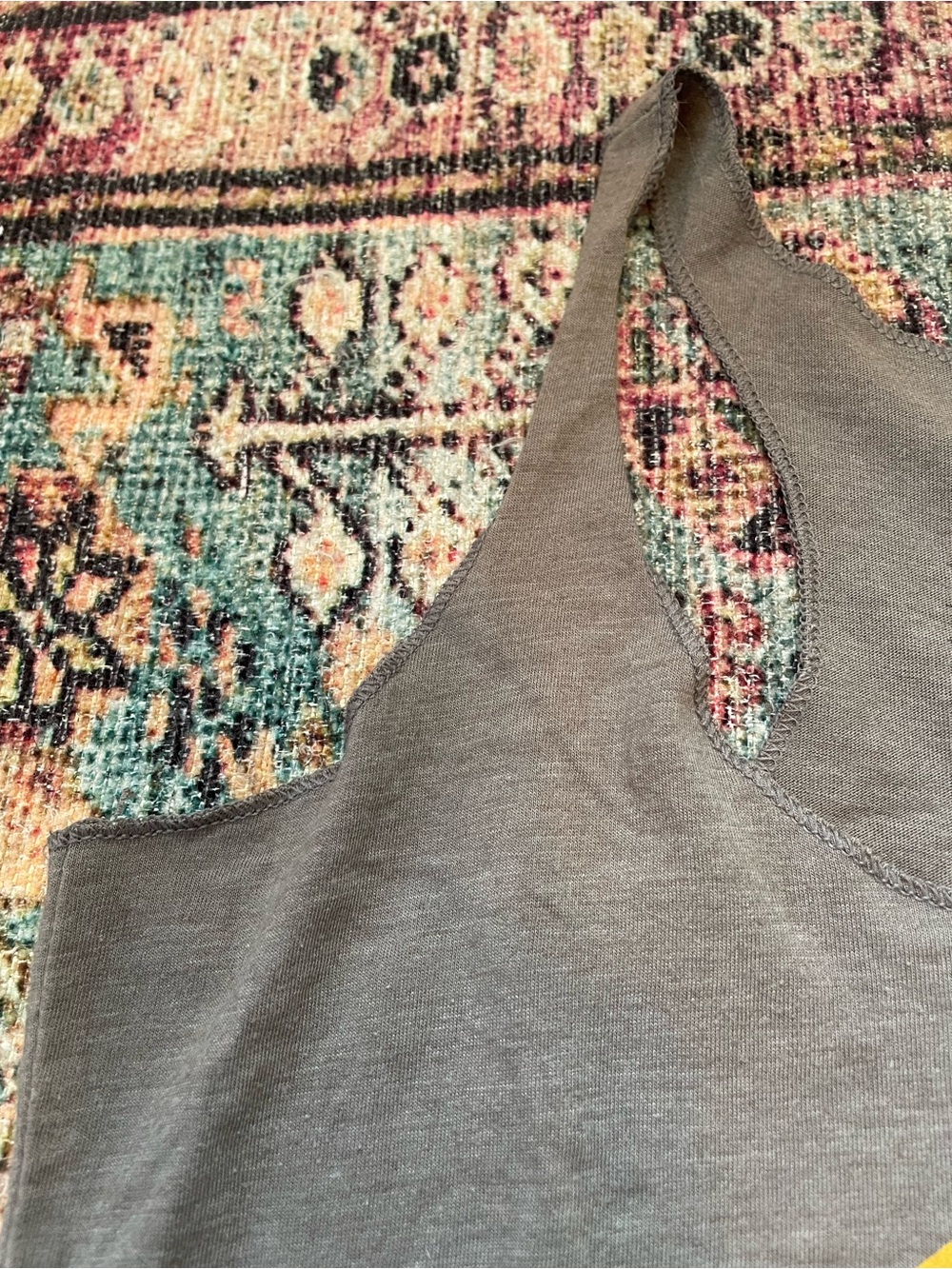 Keep Nature Wild Women's Brown Graphic Tank Top with Yellow Bear Print - Picture 6 of 10